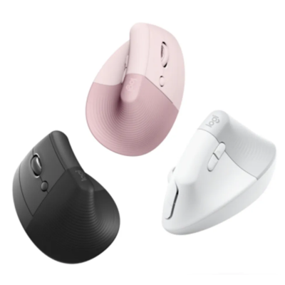 Logitech Lift Vertical Ergonomic Mouse, Wireless 3 colors